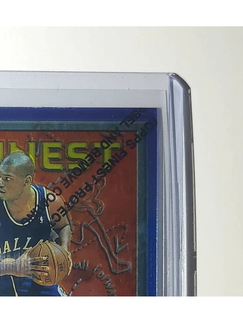 Jamal Mashburn 1995-96 Topps Finest NBA #214 Card Mavericks